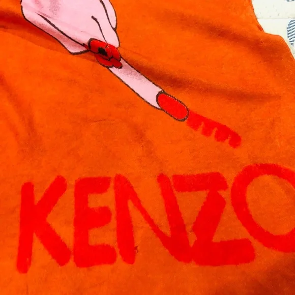 Authentic KENZO CASHMERE SHAW - Picture 4 of 7